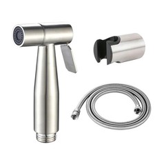Toilet Shattaf Adapter Hose Bidet Spray Stainless Steel Handheld Shower Head
