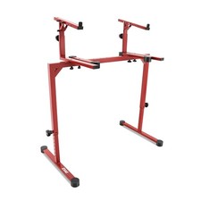 Keyboard Stand Dual Tier Heavy Duty Adjustable Rubber Discs PKST64 Pyle Piano
