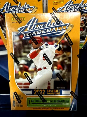 2022 Panini Absolute Baseball 1 AUTO Box Factory Sealed 6 Green 2 Lava Parallel