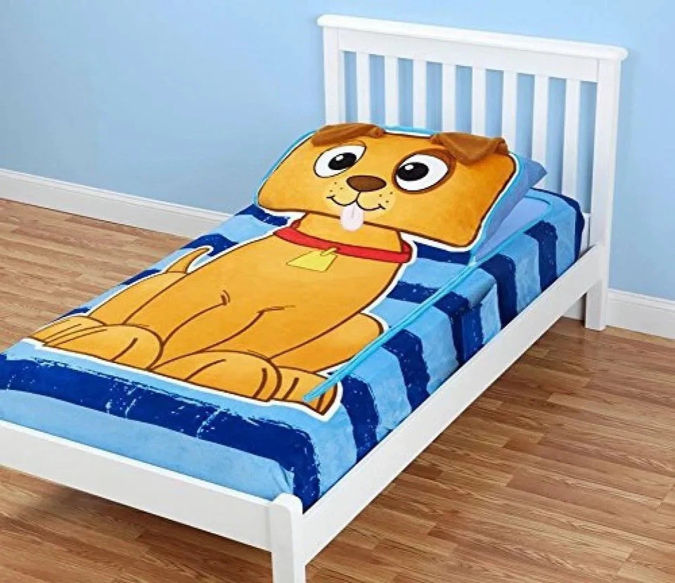 Zippy Saco Perro Cachorro Doble Vellón Cama Extendido Edredón Niño/Niño Pequeño Foto 3 de 3