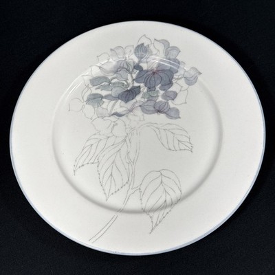 Block Spal Hydrangea Salad Plate Watercolors Portugal Goertzen 1982 Vtg MCM