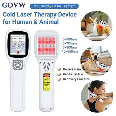 Red Infrared Laser Therapy Device 25 Diodes Adjustable Power Injuries Recovery