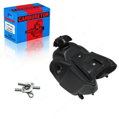 Petcock & Cap Included Fuel Gas Tank Fits Suzuki RM65 DRZ110 Kawasaki KLX110 - Image 1 of 4