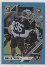 2019 Panini Donruss Optic Rookies Aqua Prizm 180/299 Clelin Ferrell #104 s8n