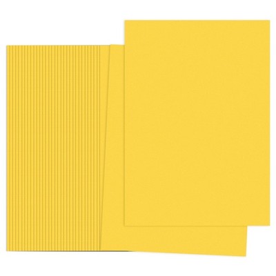 Golden Yellow Color Copy Paper, 100 Sheets 11.7x8.3'' A4 70gsm