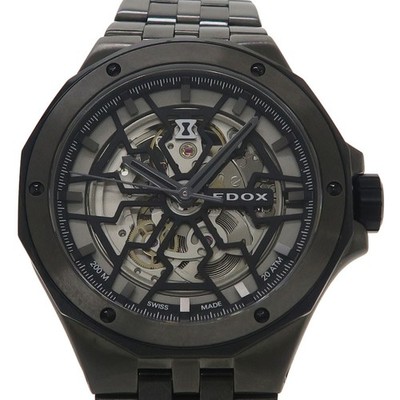Edox Dolphin Mechano Automatic 85303 Stainless Steel 43mm Box and Papers #SNW400