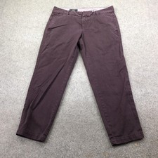 J.CREW Pants Womens 6 Purple Scout Chino Twill Straight Leg Casual Pockets