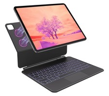 Keyboard/Trackpad/Case for iPad Air 13", iPad Pro 12.9" 3rd - 6th Gen - Black