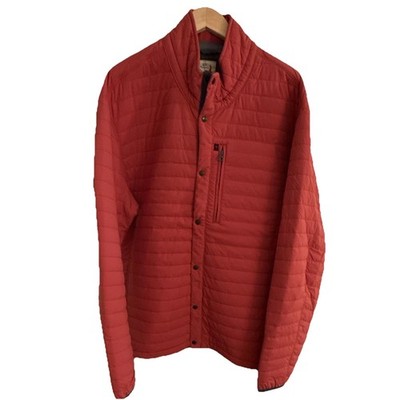 Relwen Windzip Quilted Jacket Red Fade 2XL Huckberry NWOT