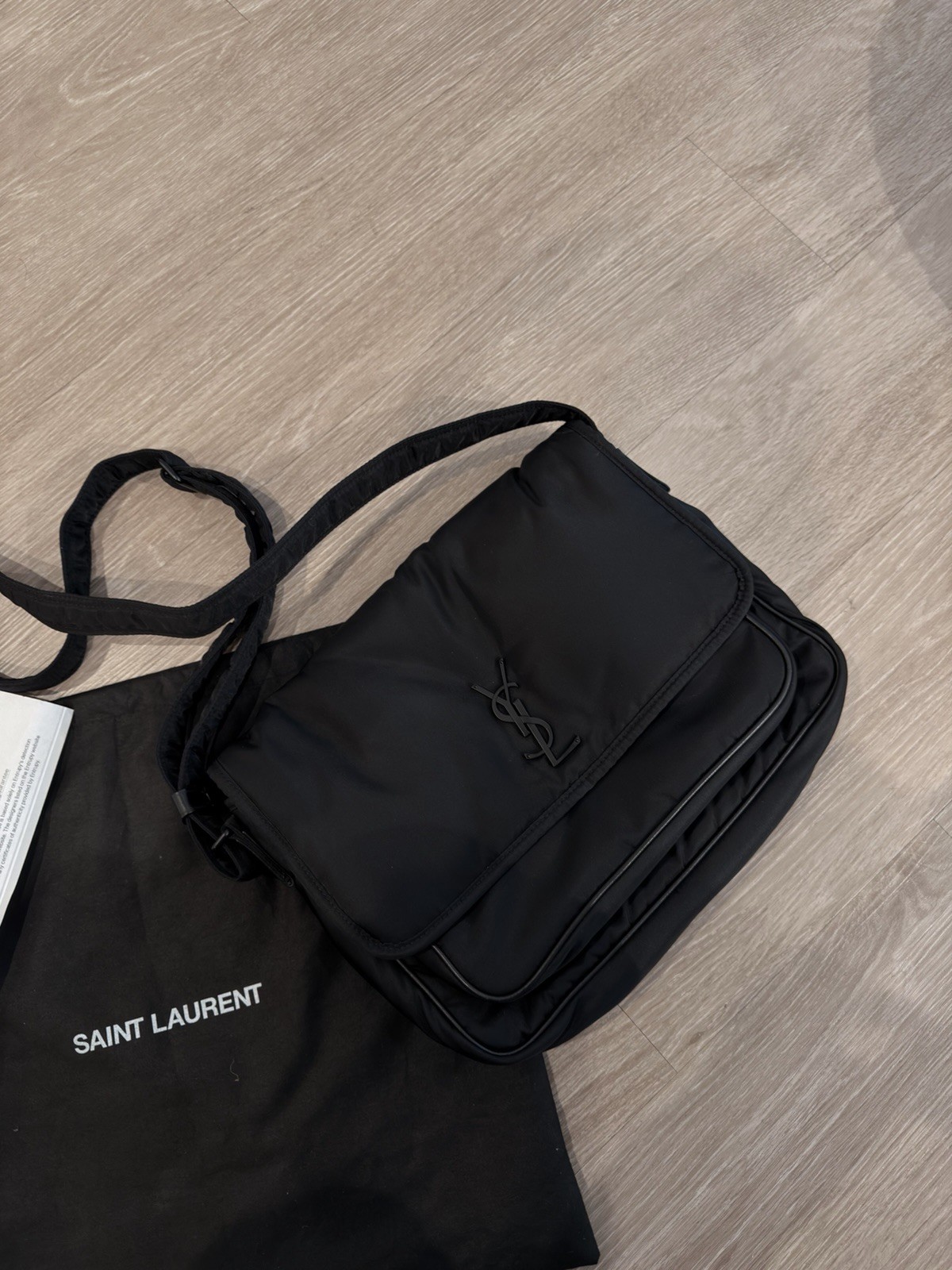 Saint Laurent Niki Messenger Bag Nylon (Originally $2,700)