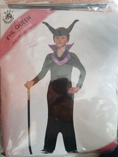 Evil Wicked Queen Maleficent Halloween Storybook Fancydress Costume 10-12