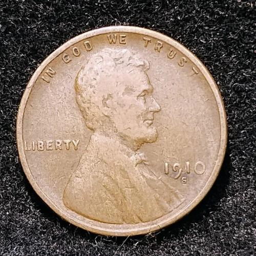 1910 S ~ LINCOLN WHEAT CENT ~ CH F