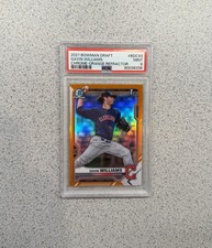 2021 Bowman Chrome #BDC-93 Gavin Williams Orange Refractor Rookie /25 PSA 9 MINT