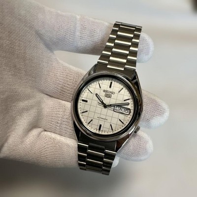 New Rare SEIKO5 SNXF05K Automatic White
