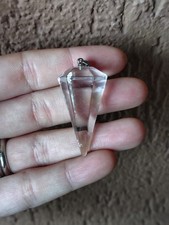 STUPENDO PENDENTE IN QUARZO IALINO