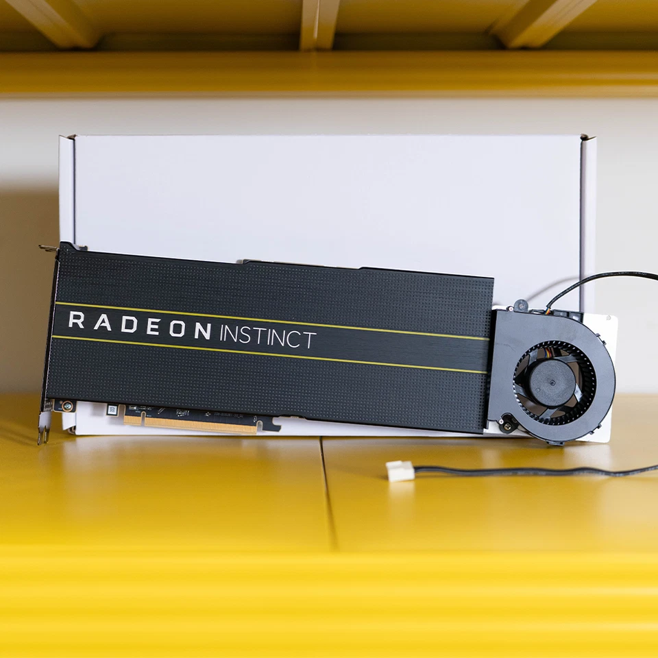 Amd Radeon Instinct Mi50 32Gb Gpu Server Workstation Graphics Card Ai Fan-cooled - image 2 of 4