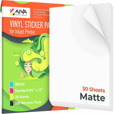 Printable Vinyl Sticker Paper Waterproof Decal Paper for Inkjet Printer 30