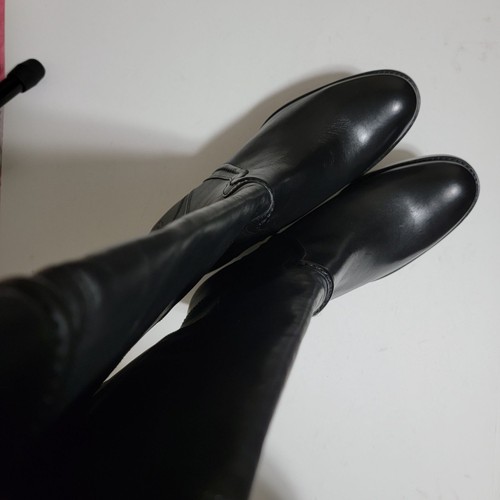 Frye Jean hohe kniehohe Damenstiefel zum Überziehen 10 schwarz modern Reiten neu - Bild 4 von 11