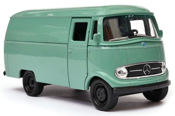 Welly Mercedes Benz L319 GrüN MaßStab 1:34 1:39 4,5 Zoll Diecast Bus In Box-image