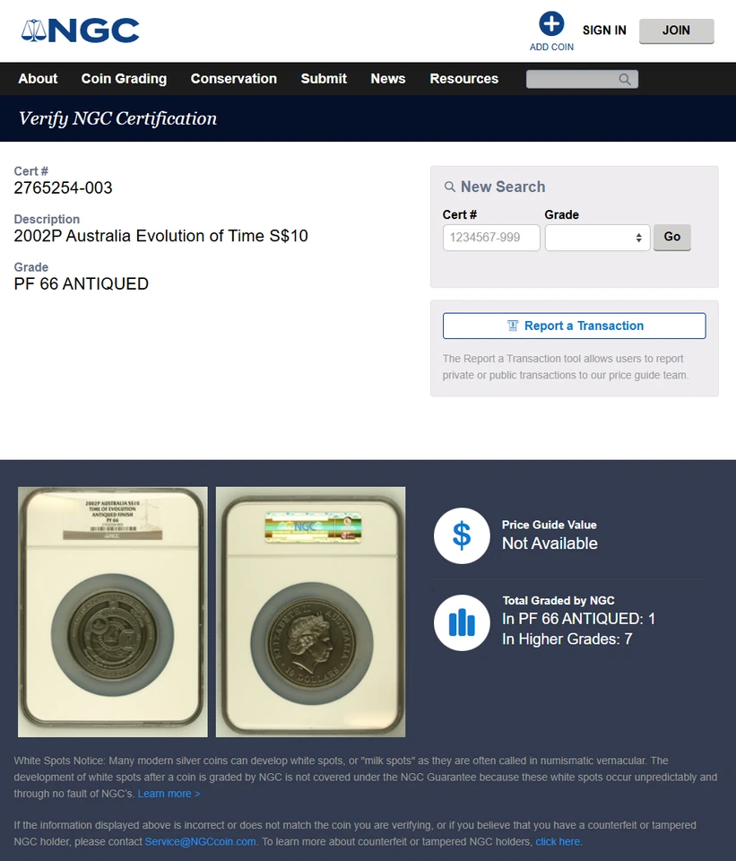 2002P Australia S$10 Silver 10oz Time of Evolution NGC PF66 Antiqued - Image 3 of 3