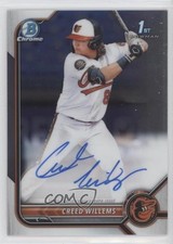 2022 Bowman Chrome Prospect Auto Creed Willems #CPA-CW Auto 0zb7