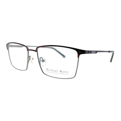 MICHAEL RYEN - MR334 C2 55/16/145 - BROWN / SILVER - NEW Authentic EYEGLASSES