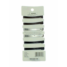 Effortless Beauty - Open Center Metal Barrettes, Assorted Colors 6 Count 