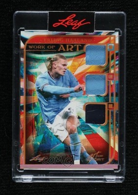2023 Leaf Art of Sport Work Bronze Spectrum Holofoil 24/30 Erling Haaland 06i8