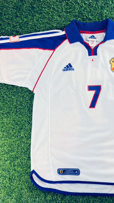 Hidetoshi Nakata 2001 Japan Player Issue Away Jersey Shirt Kit