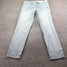 Pilcro And The Letterpress Pants Womens 28 Blue Hyphen Chino Straight Leg Twill