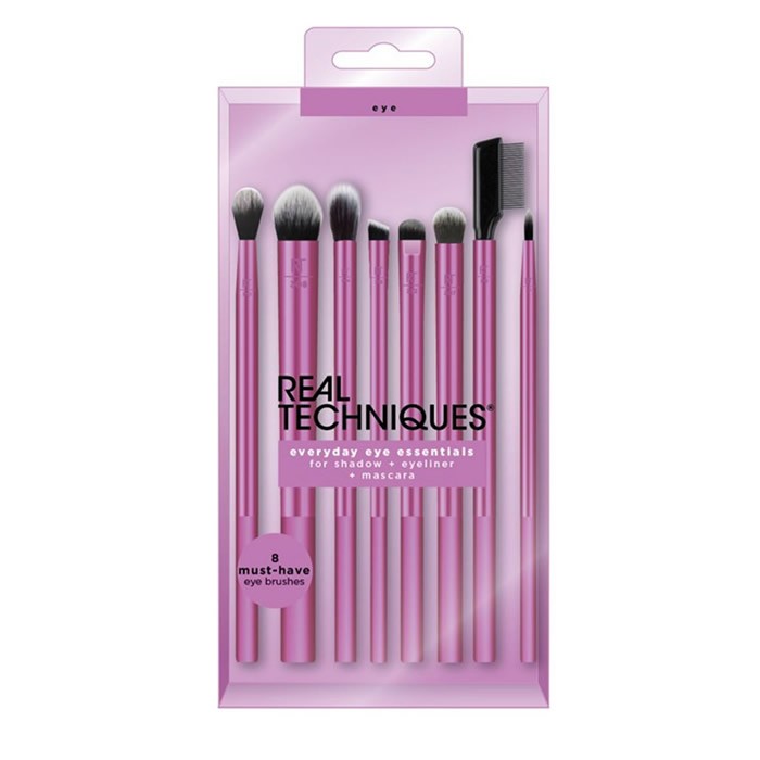 Real Techniques Everyday Essentials 8 pcs set di pennelli - Immagine 3