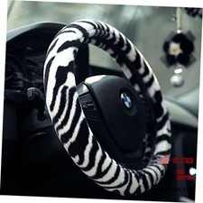 Fluffy Zebra Plush Steering Wheel Cover For Womengirlsladies Soft Fur Fluffy Zebra Plush Steering Wheel Cover For Womengirlsladies Soft Fur