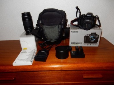 Canon EOS 2000D Spiegelreflex Kamera. 24,1 Megapixel