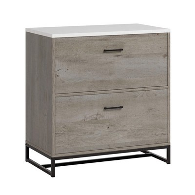 Brown Lateral File Cabinet for Office Storage Solution