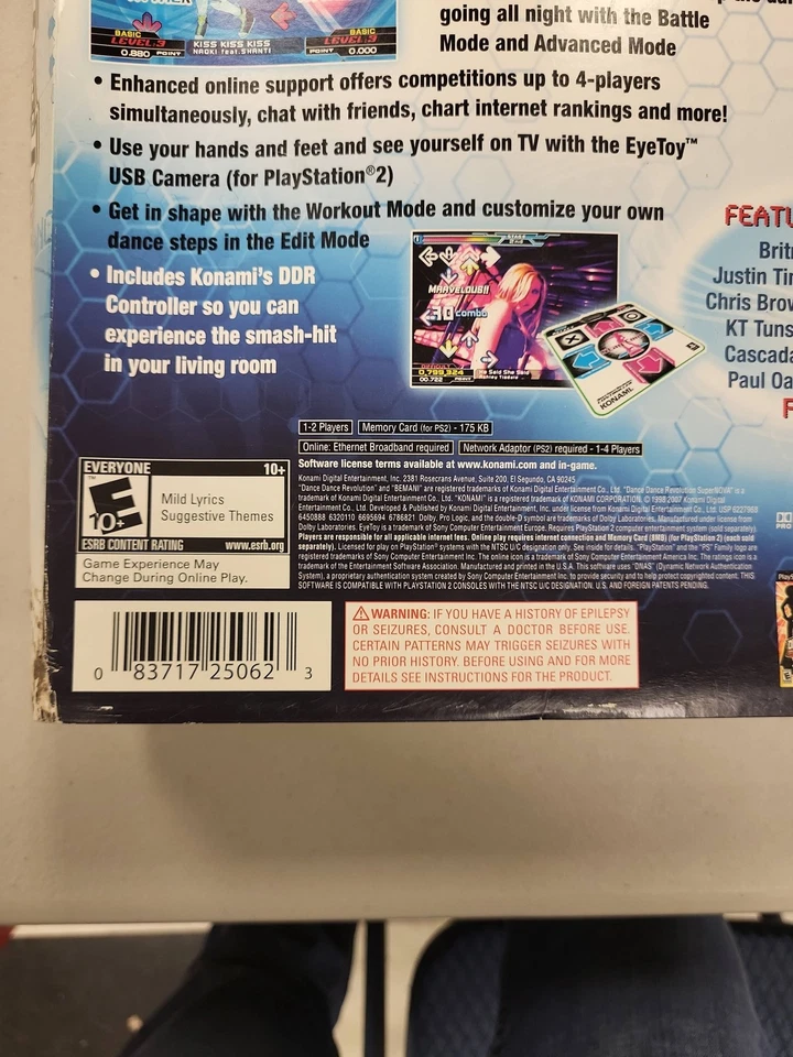 Konami Dance Dance Revolution SuperNOVA2 PS2 PlayStation 2 Juego y pad Foto 3 de 4