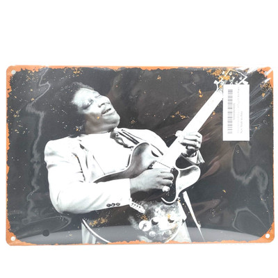 MUSIC METAL SIGNS Vintage Retro Printed BB KING Art Man Cave Bar Pub Home 12x8''