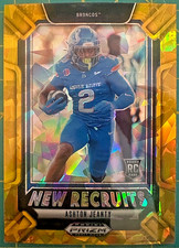 2025 Panini Prizm Draft Picks - New Recruits Ashton Jeanty #9 Gold Ice Prizm
