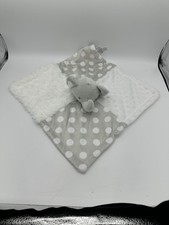 Baby Essentials Elephant Plush Minky Dot Swirl Lovey Security Blanket Soother