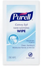 PURELL Cottony Soft Hand Sanitizing Wipes 1000 Individually Wrapped Hand Sanitiz