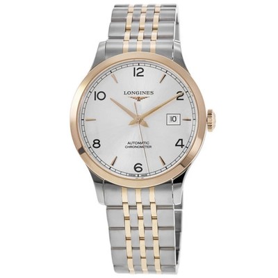New Longines Record Chronometer Automatic18K Rose Men's Watch L2.821.5.76.7