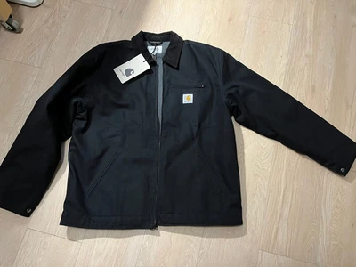 Carhartt WIP Detroit Jacket blanked lined size XL black/schwarz - Bild 1 von 4