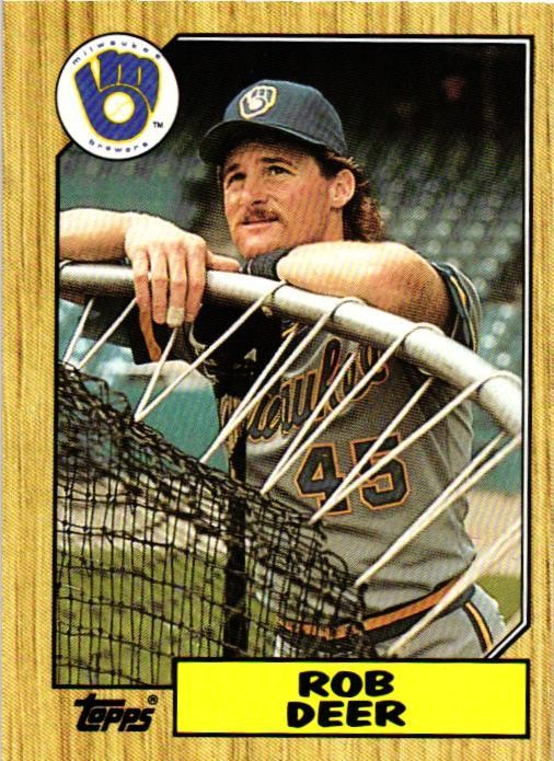 1987 Topps #547 Rob Deer