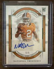 2024 Panini Nat Treasures Collegiate - Rookie Signatures Nate Wiggins /5 (RC,AU)