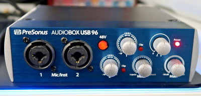 PreSonus AUDIOBOX USB 96 MIDI 2 Channel 1/4 XLR Mic Audio Interface connection