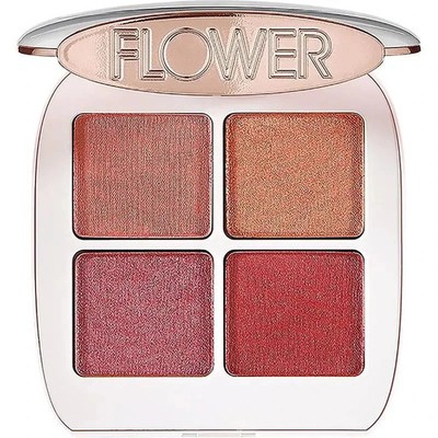FLOWER Beauty Petal Play Eyeshadow Quad Pallet, Berry-More, 0.16 oz.