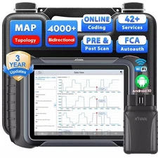 XTOOL D8W Bidirectional All System OBD2 Diagnostic Scanner ECU Coding Topology
