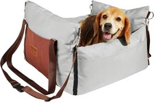 VEVOR Dog Booster Car Seat Pet Car Seat for Small Dog up to 25lbs Gray