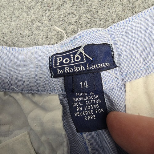 Ralph Lauren Pants kids 14 blue straight chino pants casual cotton Size 14 - Picture 2 of 7