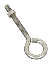 National Hardware 3/8 in. S X 5 in. L Stainless Steel Eyebolt Nut Included