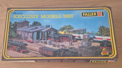FALLER HO B-988 EXCLUSIVE MODEL 1988 LOCOMOTIVE SHED KIT BRAND NEW NEVER USED